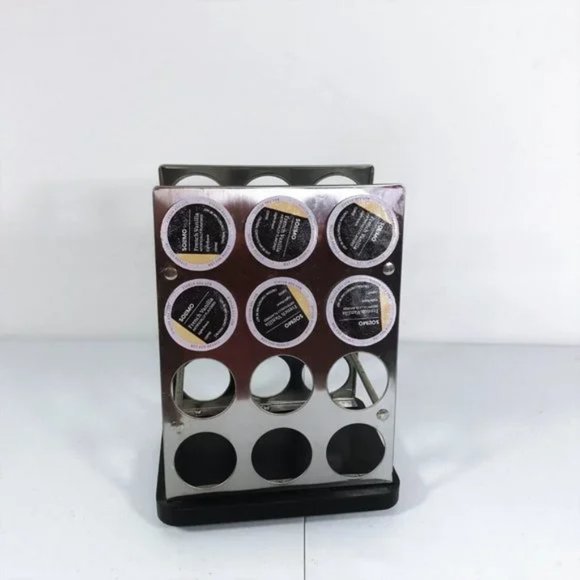 Stainless Steel Swivel Carousel K-Cup Coffee Holder - Picture 2 of 3